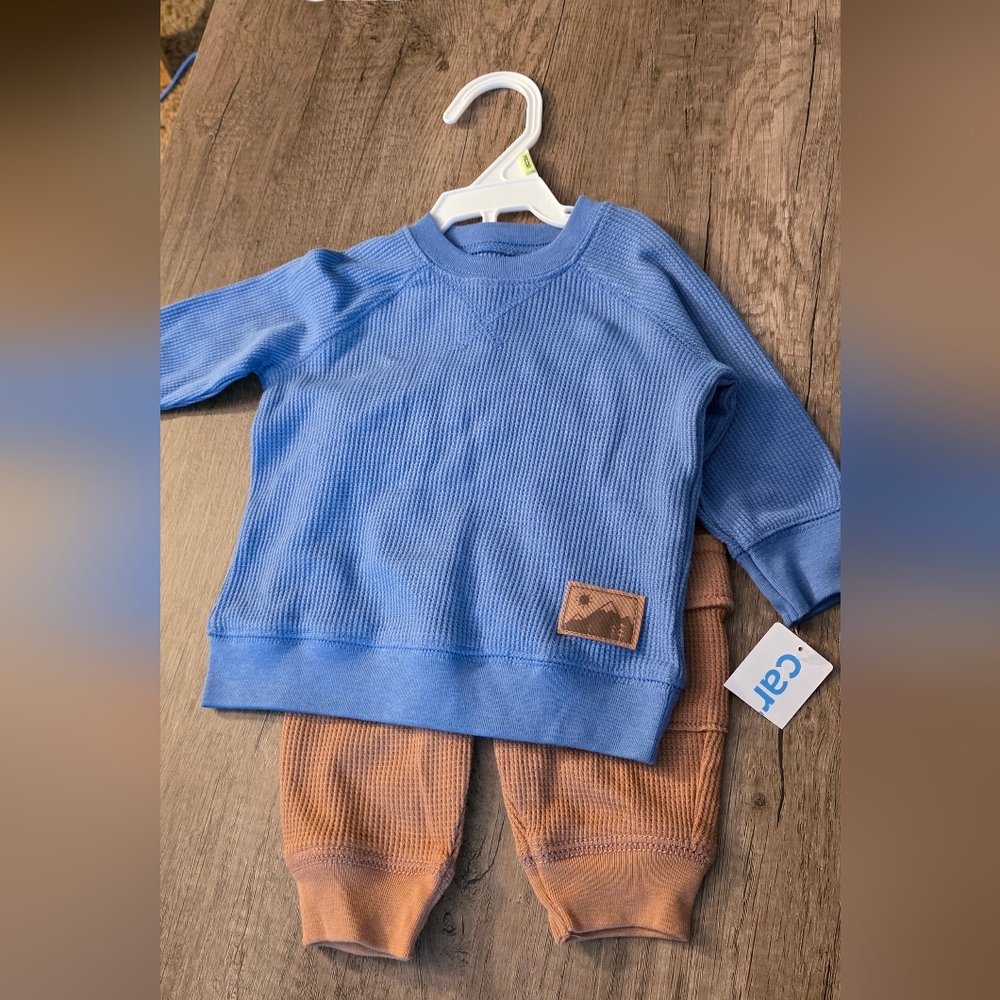 Carter's Cozy Blue Sweatshirt Outfit for Kids